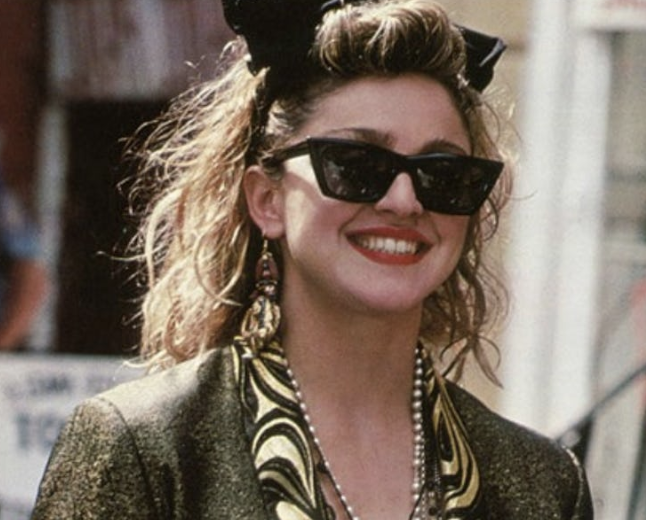 Madonna dans les années 80 - Lunette Ray Ban