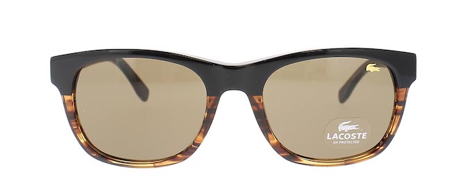 Lunette de soleil brune et noire Lacoste