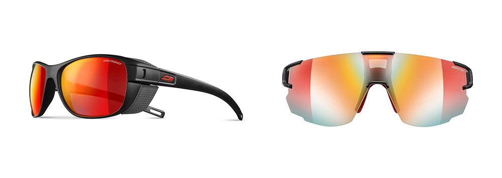 Julbo Montebianco and Aerospeed sports sunglasses