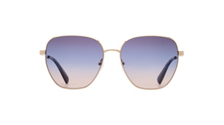 Paire de lunettes de soleil Longchamp Lo168s couleur or rose - Doyle