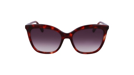Paire de lunettes de soleil Longchamp Lo729s couleur rouge - Doyle