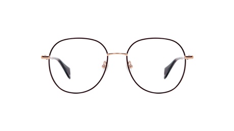 Paire de lunettes de vue Gigi-studio Elettra couleur or rose - Doyle