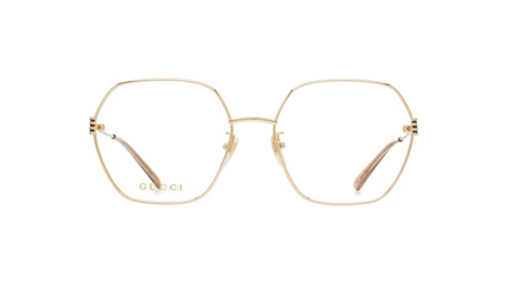 Paire de lunettes de vue Gucci Gg1285o couleur or - Doyle