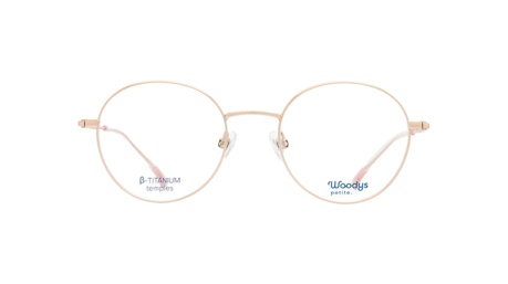 Paire de lunettes de vue Woodys-petite Alix couleur or rose - Doyle