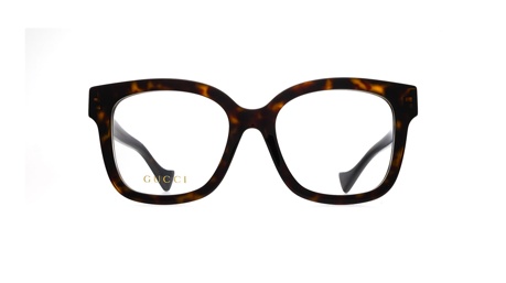 Paire de lunettes de vue Gucci Gg1258o couleur havane - Doyle