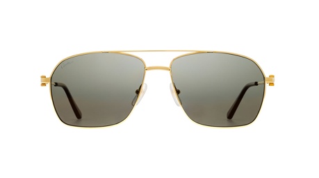 Paire de lunettes de soleil Cartier Ct0306s couleur or - Doyle