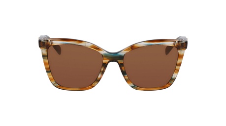 Paire de lunettes de soleil Longchamp Lo742s couleur brun - Doyle