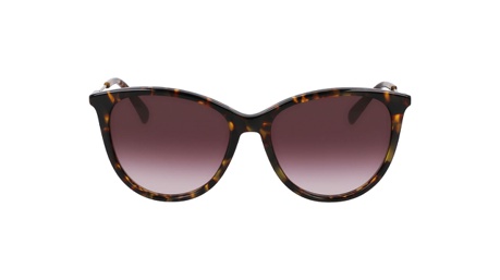 Paire de lunettes de soleil Longchamp Lo746s couleur brun - Doyle