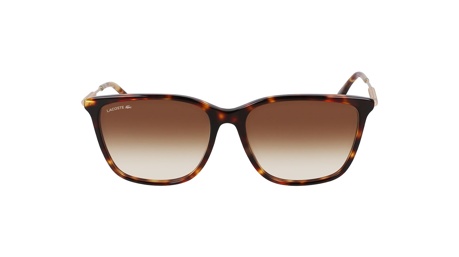 Paire de lunettes de soleil Lacoste L6016s couleur brun - Doyle