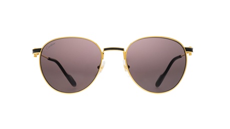 Paire de lunettes de soleil Cartier Ct0335s couleur noir or - Doyle