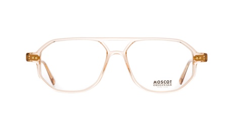 Paire de lunettes de vue Moscot Gazeektal couleur pêche cristal - Doyle