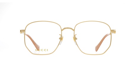 Paire de lunettes de vue Gucci Gg1420ok couleur or - Doyle