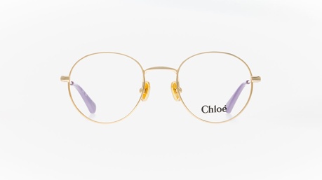 Paire de lunettes de vue Chloe Cc0024o couleur or - Doyle