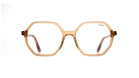 Paire de lunettes de vue Komono The maggie couleur pêche cristal - Doyle
