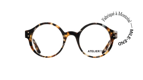Paire de lunettes de vue Atelier-78 Mile-end couleur havane - Doyle