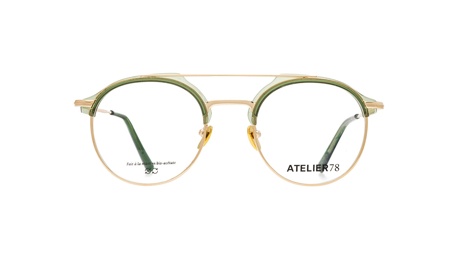 Paire de lunettes de vue Atelier-78 Finca couleur olive - Doyle