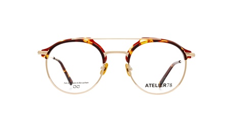 Paire de lunettes de vue Atelier-78 Finca couleur havane or - Doyle
