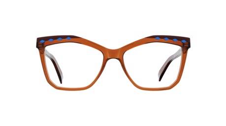 Paire de lunettes de vue Lamarca Fusioni 152 couleur brun - Doyle