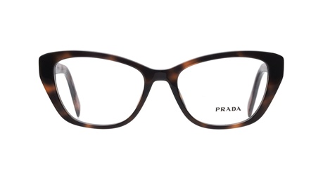 Paire de lunettes de vue Prada Pr19w couleur havane - Doyle