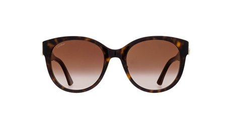 Paire de lunettes de soleil Cartier Ct0438sa couleur havane or - Doyle
