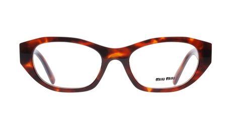 Paire de lunettes de vue Miu-miu Mu03w couleur havane - Doyle