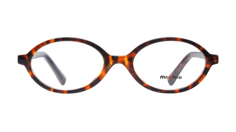 Paire de lunettes de vue Miu-miu Mu01x couleur havane - Doyle