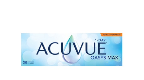 Verres de contact Acuvue oasys max 1-day pour l'astigmatisme - Doyle