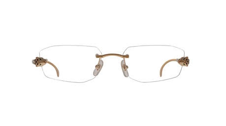 Glasses Cartier Ct0494o, black gold colour - Doyle
