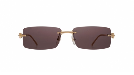 Sunglasses Cartier Ct0604s, havana gold colour - Doyle