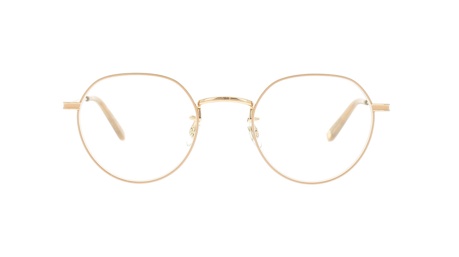 Paire de lunettes de vue Garrett-leight Robson couleur or rose - Doyle