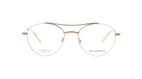 Paire de lunettes de vue Elevenparis Epmm029 couleur bronze - Doyle