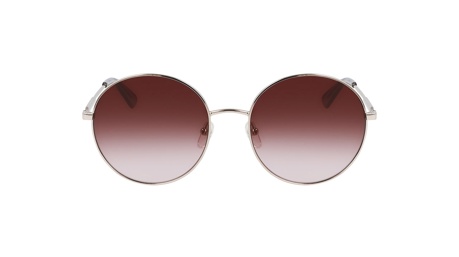Paire de lunettes de soleil Longchamp Lo143s couleur or rose - Doyle
