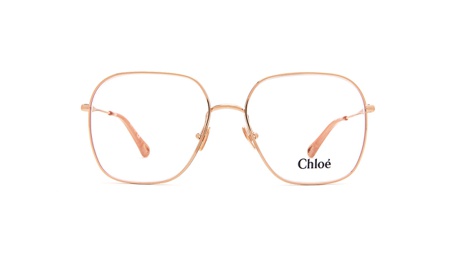 Paire de lunettes de vue Chloe Ch0023o couleur or rose - Doyle