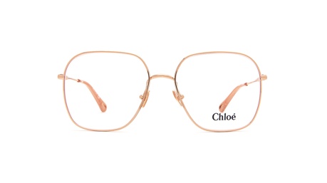 Paire de lunettes de vue Chloe Ch0023o couleur or rose - Doyle