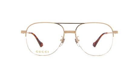 Paire de lunettes de vue Gucci Gg0745o couleur or - Doyle