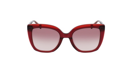 Paire de lunettes de soleil Longchamp Lo689s couleur rouge - Doyle