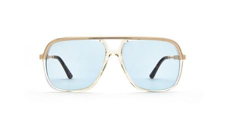 Paire de lunettes de soleil Gucci Gg0200s couleur or - Doyle