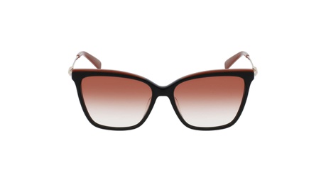 Paire de lunettes de soleil Longchamp Lo683s couleur noir - Doyle
