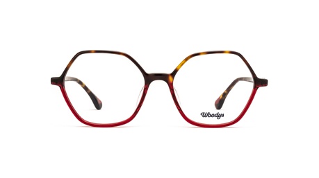 Paire de lunettes de vue Woodys Ginger couleur rouge - Doyle