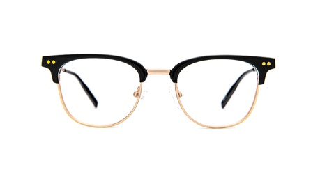 Paire de lunettes de vue Atelier78 Leo couleur noir or - Doyle