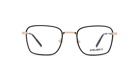 Paire de lunettes de vue Atelier78 Marvin couleur noir or - Doyle