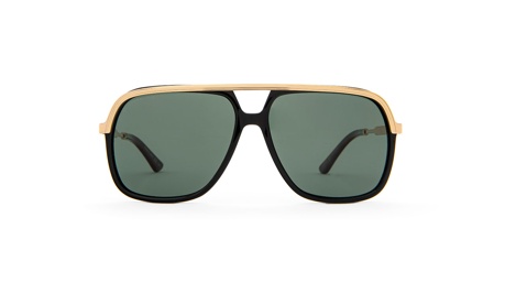 Paire de lunettes de soleil Gucci Gg0200s couleur noir or - Doyle