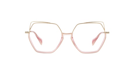 Paire de lunettes de vue Gigi-studios Berry couleur or rose - Doyle