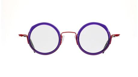 Paire de lunettes de vue Theo Carrot couleur mauve - Doyle