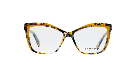 Paire de lunettes de vue Lamarca Fusioni 103 couleur jaune - Doyle