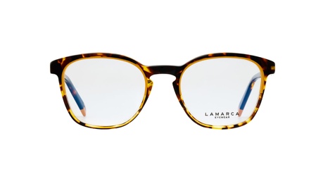 Paire de lunettes de vue Lamarca Policromie 93 couleur havane - Doyle
