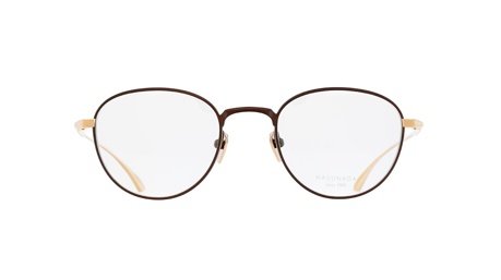 Paire de lunettes de vue Masunaga Radio city couleur brun - Doyle