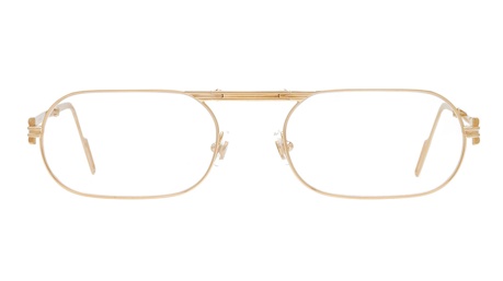 Paire de lunettes de vue Cartier Ct0115o couleur or - Doyle