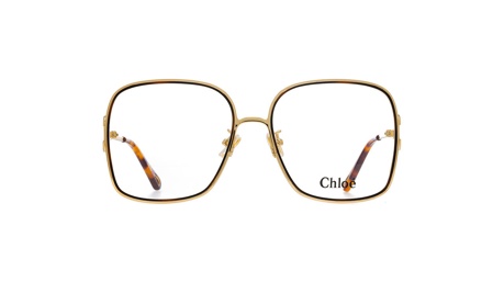 Paire de lunettes de vue Chloe Ch0147o couleur havane or - Doyle