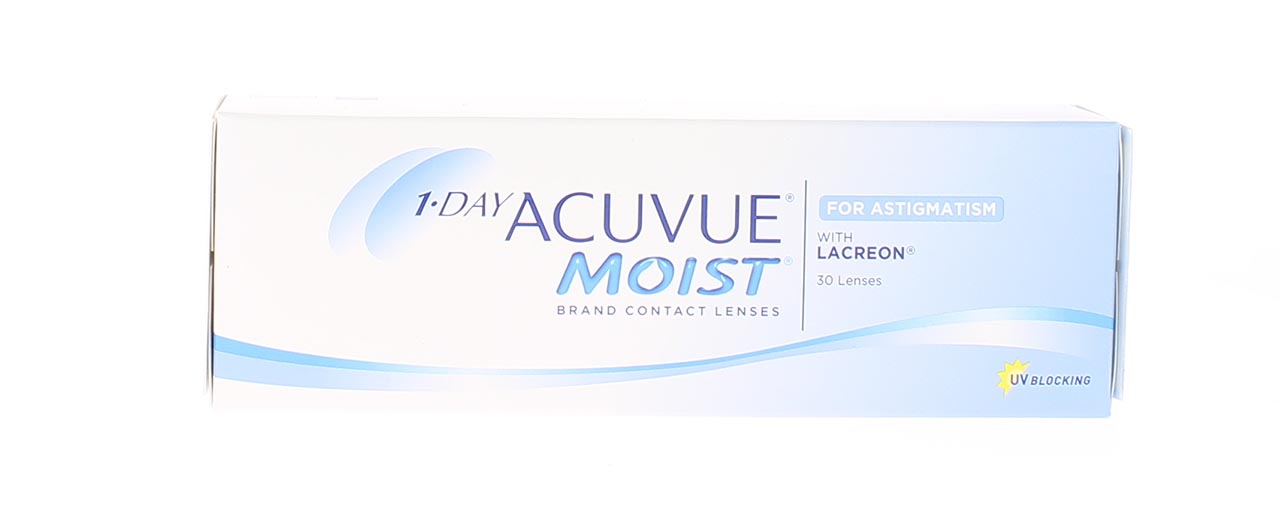 Verres de contact Acuvue 1-day moist astigmatism - Doyle